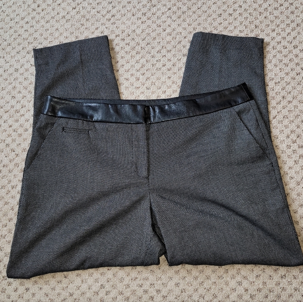Faux leather waisted pant